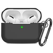 Compatible Airpods Pro Case Cover Silicone Protective Case Skin For Apple Airpod Pro 2019 Front Led Visible Black Gift Options Showcase In 2020 Airpod Pro Protective Cases Airpods Pro
