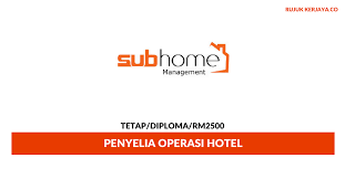 This organization is wholly owned by bumiputra and have been registered with the ministry of finance. Subhome Management Sdn Bhd Kerja Kosong Kerajaan