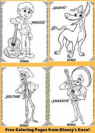 Disney S Coco Coloring Pages And Activity Sheets Free Printables Halloween Activities For Kids Coloring Pages Disney Coloring Pages