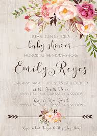 Adorable baby shower invitations that you can make in minutes. Baby Shower Invitation Girl Boho Rustic Floral Baby Shower Etsy Baby Shower Invites For Girl Flower Baby Shower Invites Baby Shower Flowers