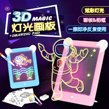 1 Computer 3d Noctilucent Drawing Graffiti Doodle Tablet Drawing Magic Drawing Lamp Fun Fluorescent Pen Educational Toys Drawing Toys Aliexpress