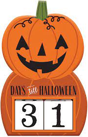 How many days until fear reigns supreme? Halloween Countdown Schild Amazon De Kuche Haushalt Wohnen