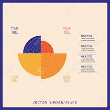 multicolored editable data driven polar chart template with four