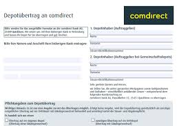 Www.comdirect.de comdirect bank ag.25449 quickborn comdlrect oberlandesgericht celle postfach 1102 29201 celle olg/asta r':tohe eing. Comdirect Depotubertrag 2021 Depotwechsel Einfach Erklart