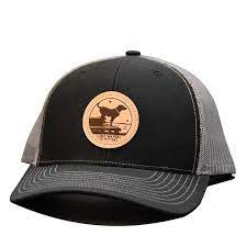 Pin By Doug Raymond On Caps Black Charcoal Leather Patches Hats