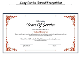 Years of service certificate is given to appreciate and reward the employee for staying with the organization and creating a milestone during the tenure. Long Service Award Recognition Powerpoint Design Template Sample Presentation Ppt Presentation Background Images