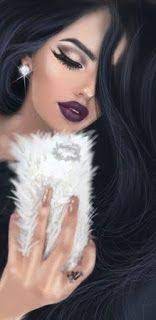 خلفيات بنات كيوت arte digital de garota rosto de mulher girly m