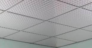 Fasade Diamond Plate 2 Ft X 2 Ft Revealed Edge Vinyl Lay In Ceiling Tile In Brushed Aluminum L66 08 Ceiling Tiles Ceiling Panels Tiles
