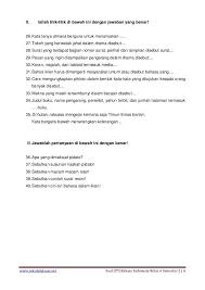 Soal Uts Bahasa Indonesia Kelas 6 Semester 2 Semester Indonesia Person