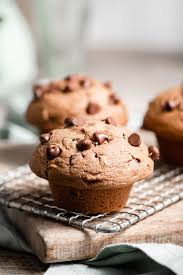 Bakery Style Chocolate Chip Muffins Two Cups Flour Recipe Sweet Brunch Recipes Chocolate Muffin Recipe Chocolate Chip Muffins