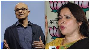 Anupama nadella was born in 1973. Meenakshi Lekhi Hits Out At Satya Nadella Says Literate Need To Be Educated India News India Tv