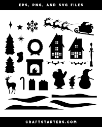 Search images from huge database containing over 290,000 silhouettes. Christmas Scene Creator Silhouette Clip Art