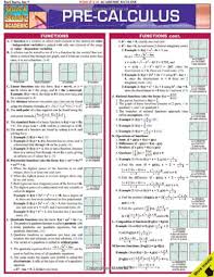 Pre Calculus Quick Study Academic Inc Barcharts