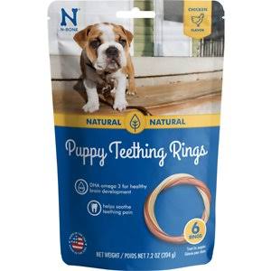 Puppy Teething Ring Chicken Flavor Dog Treats