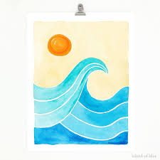 Sunrise Artwork Surf And Sunshine Wave Art Wave Art Surf Art Surf Painting