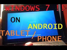How To Install Windows 7 On Android Tablet Phone Tutorial Youtube