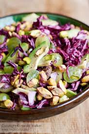 Review Red Cabbage Salad With Poppy Seed Dressing Red Cabbage Salad Healthy Food Alternatives Cabbage Salad