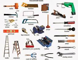 Tools And Equipment Vocabulary 150 Items Illustrated Eslbuzz Learning English Vocabulary Tools English Vocabulary Household Tools