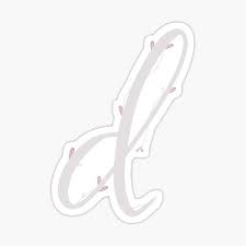 Moldes de letras cursivas mayúsculas y minúsculas ~ material educativo. Regalos Y Productos Letra Cursiva D Redbubble