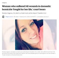 酒店内加拿大男子发狂！捅+砍女友141刀致她丧命！刚被判10年监禁