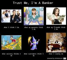 My Mom Started In Banking Around 1970 She Started As A Teller And Went Through Many Merges And Take Overs She Just Retired Banking Humor Banker Trust Me