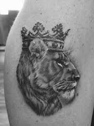 The design, color, and size of a lion tattoo affect its look and feel while its placement can wavy tribal lion head. Side View Lioness With Crown Tattoo Lioness Tattoo Samoan Tattoo Female Lion Tattoo