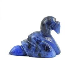 Genuine 40 00 Cts Carved Blue Sodalite Duck Blue Sodalite Gemstones For Sale Gem Rock Auctions