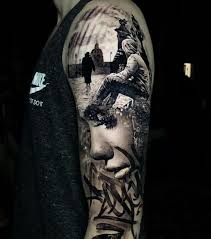 1001 Ideen Fur 3d Tattoos Info Uber Alles Was Sie Daruber Wissen Mussen Coole Tattoos Fur Manner Beeindruckende Tattoos Frauengesicht