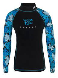 Rash Guard Uv Long Sleeves Swim Shirt Flower Sunway Swim Shirts Long Sleeve Rashguard Long Sleeve Swim Shirt