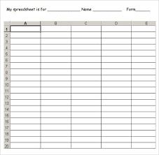 printable blank spreadsheet templates zrom tk intended for