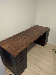 Karlby Arbeitsplatte Walnuss Diy Computer Desk Computer Desk Setup Home Office Setup