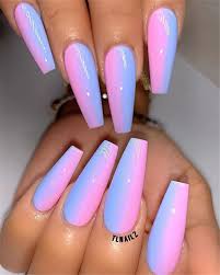 The Ombre Coffin Nails Design Are So Perfect For 2019 Spring And Summer Ombrenails Coffinnails Je Coffin Nails Designs Neon Nail Designs Summer Acrylic Nails