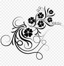 Bunga tribal png collections download alot of images for bunga tribal download free with high quality for designers. Floral Brushes Png Bingkai Bunga Hitam Putih Png Image With Transparent Background Png Free Png Images Free Png Page Borders Design Floral