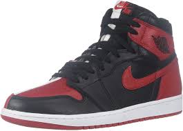 Amazon Com Nike Mens Air Jordan 1 Retro High Og Nrg Hth Black University Red White Leather Basketball