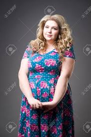 This bleach blonde english bombshell is a fierce looking femme. Young Beautiful Happy Blonde Plus Size Model In Dres Xxl Woman Stock Photo Picture And Royalty Free Image Image 72437070