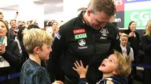 He married tania minnici and they have two children. Afl News Nathan Buckley Reveals His Son Ayce S Passion For Tennis Herald Sun