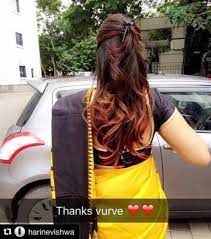 Claw Clip Open Hairstyle With Saree Hair Style On Saree Open Hairstyles Hair Styles