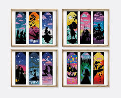 4 x 4 cross stitch free printable patterns for baby boys. Cross Stitch Pattern Set Of 12 Princesses Bookmarks Cross Stitch Patterns Landscape Silhouette Nursery Kids Baby Digital Format Pdf Embroidery Kits How To Kromasol Com