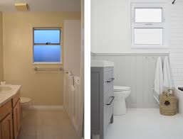 Average cost by bath size. Diy Guest Bathroom Renovation For Under 2 000 Before After Photos And Cost Breakdown Ich Designer