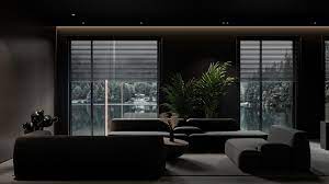Black Mode On Behance In 2020 Dark Interiors Black Grey Decor Dark Interior Design