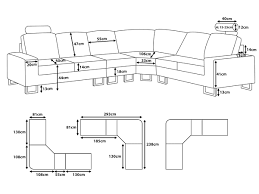 Sectional Sofa Dimensions Standard Sizesimage 4 Of 13 Sofa Dimension Sectional Sofa Contemporary Sectional Sofa
