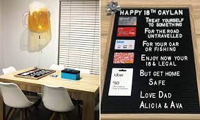 These 18th birthday ideas will make their day all the more special! Mum S Genius 18th Birthday Present For Her Son Impresses Parents Across The Country Daily Mail Online