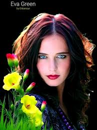 OK, so here is another painting of Eva which I choose to Call "What a  wonderful world"