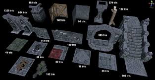 Another Modular Dungeon Tileset Polycount Game Art Environment Dungeon Game Environment