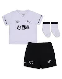 Derby county football club (/ˈdɑːrbi/) is a professional association football club based in derby, derbyshire, england. Derby County 20 21 Home Baby Kit Derby County Umbro
