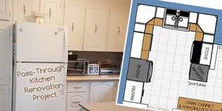 1950s pass through kitchen renovation