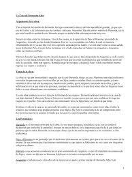 La Casa De Bernarda Alba Argumento De La Obra