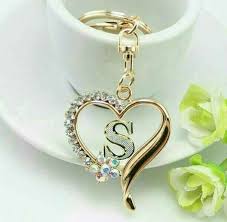 Letter S Stylish Alphabets S Love Images Pendant Set