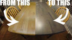It has become very sticky over the years when there is any amount of humidity. Refinishing The Kitchen Table Worn Out Craigslist To Clean And Modern Youtube