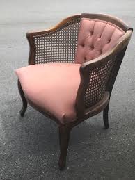 Mid Century Mauve Cane Barrel Sam Moore Chair Hollywood Regency French Country Ebay Chair Vintage Chairs 70s Furniture